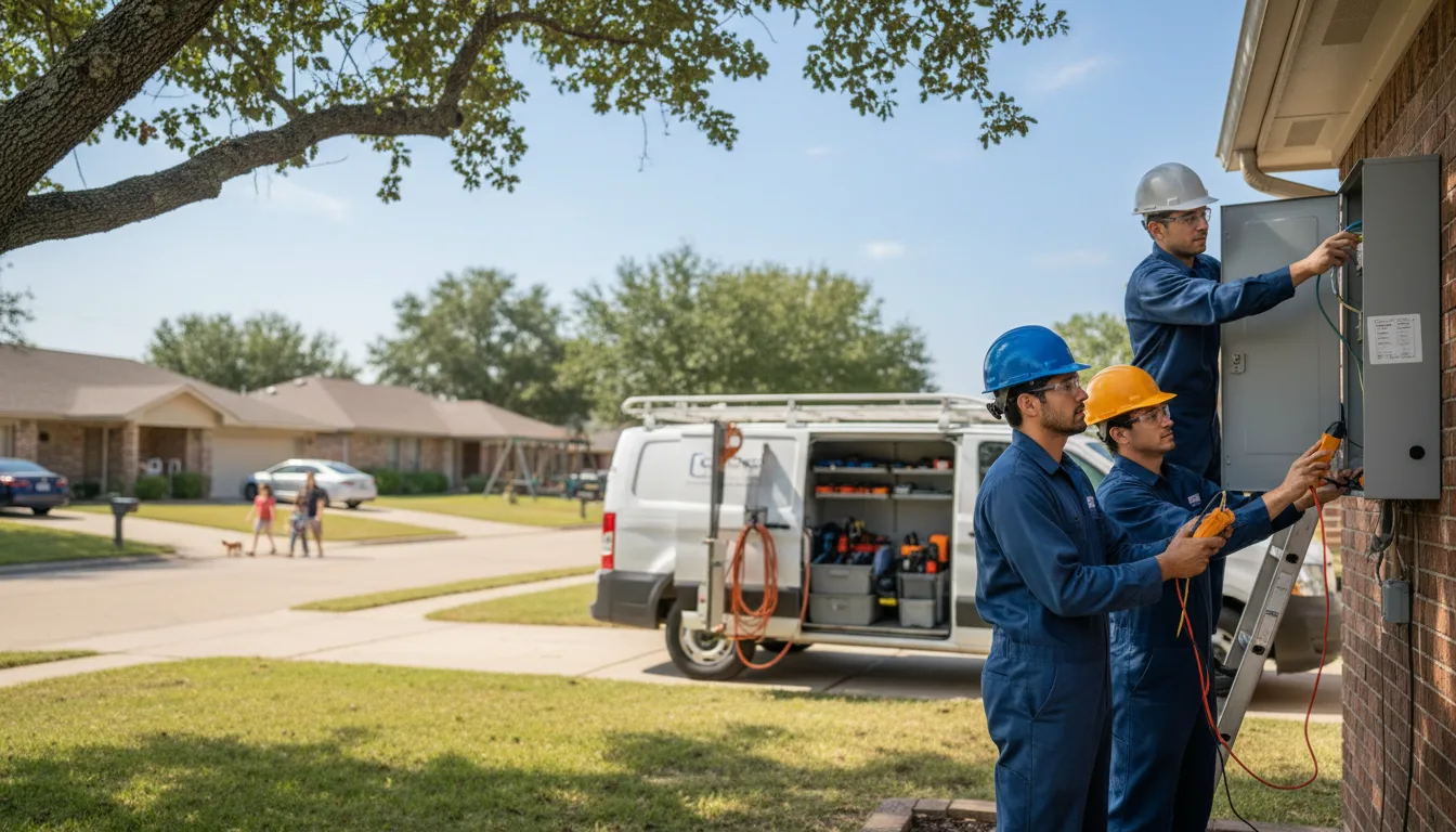 Certified electrician providing emergency electrical services in Lewisville, OH